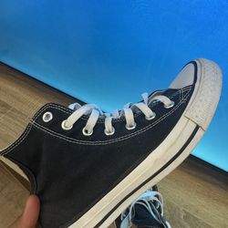 Black high top converse