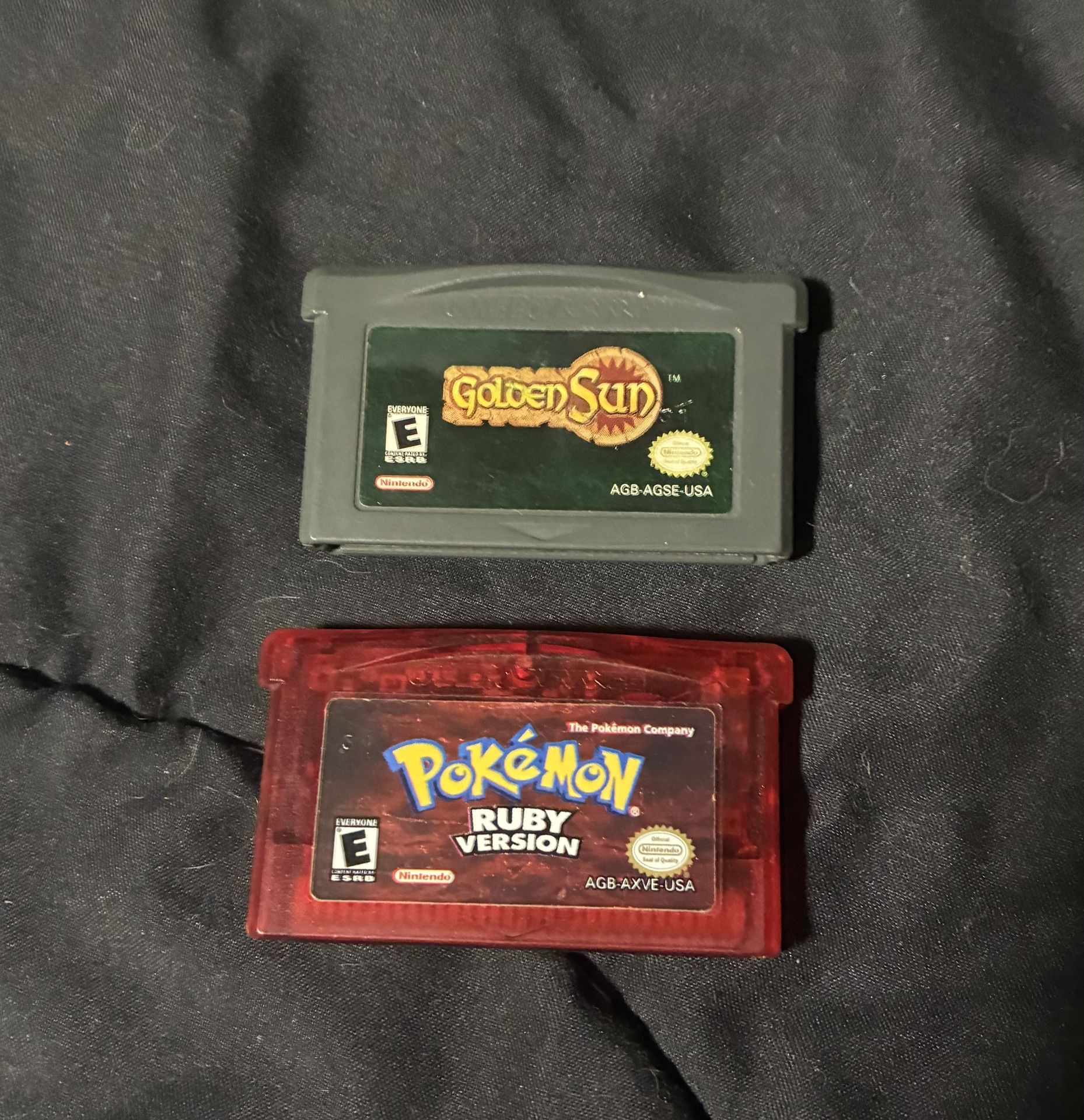 Pokémon Ruby & Golden Sun (GBA Gameboy Advance)