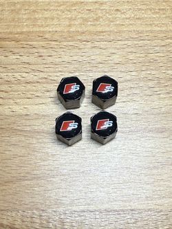 Audi S Valve Caps for Wheels