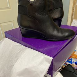 Black Booties Leather