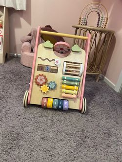 Wooden baby walker