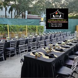 Sillas y mesas para eventos