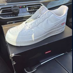 All White Supreme Air Force 1