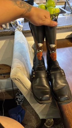 Harley Davison leather boots