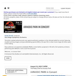 Jurassic Park In Concert At The Rady Shell This Weekend 