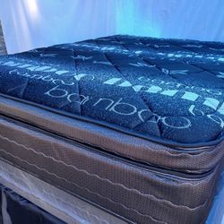 $250 Black Series Queen Pillow Top Mattress Only Brand New Free Delivery Same Day 