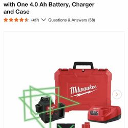 Milwaukee m12 3 plane laser level.