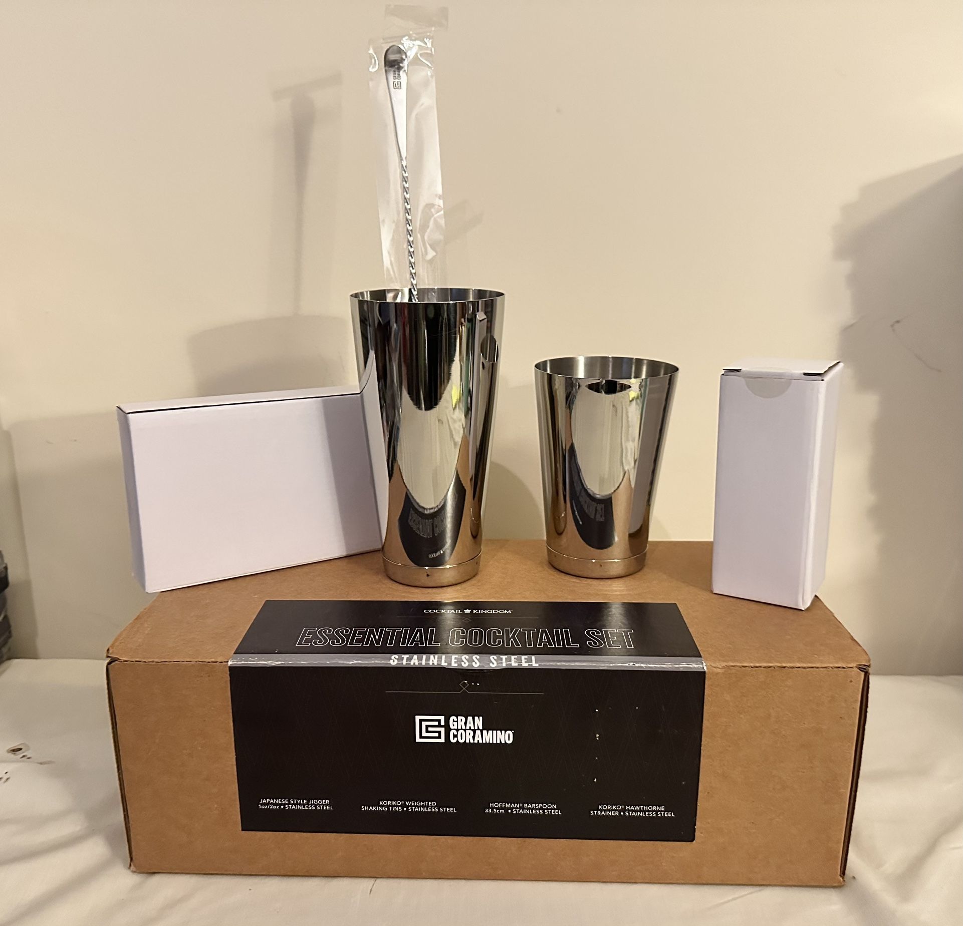 Cocktail Kingdom ESSENTIAL COCKTAIL SET STAINLESS STEEL