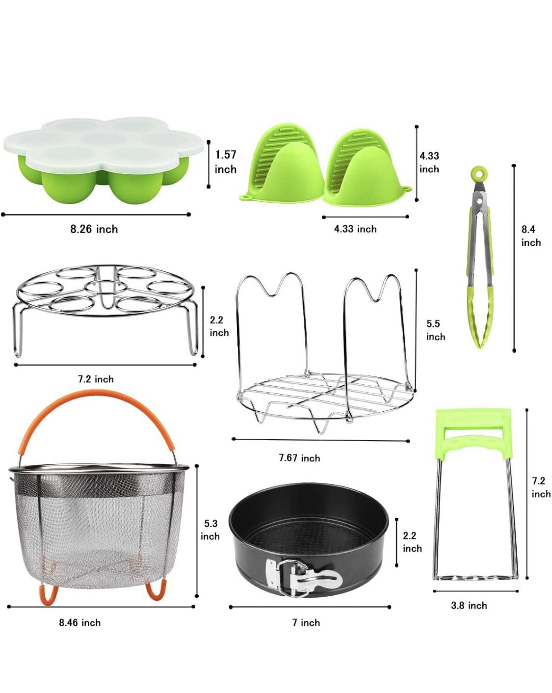12 Pieces Pressure Cooker Accessories Set,