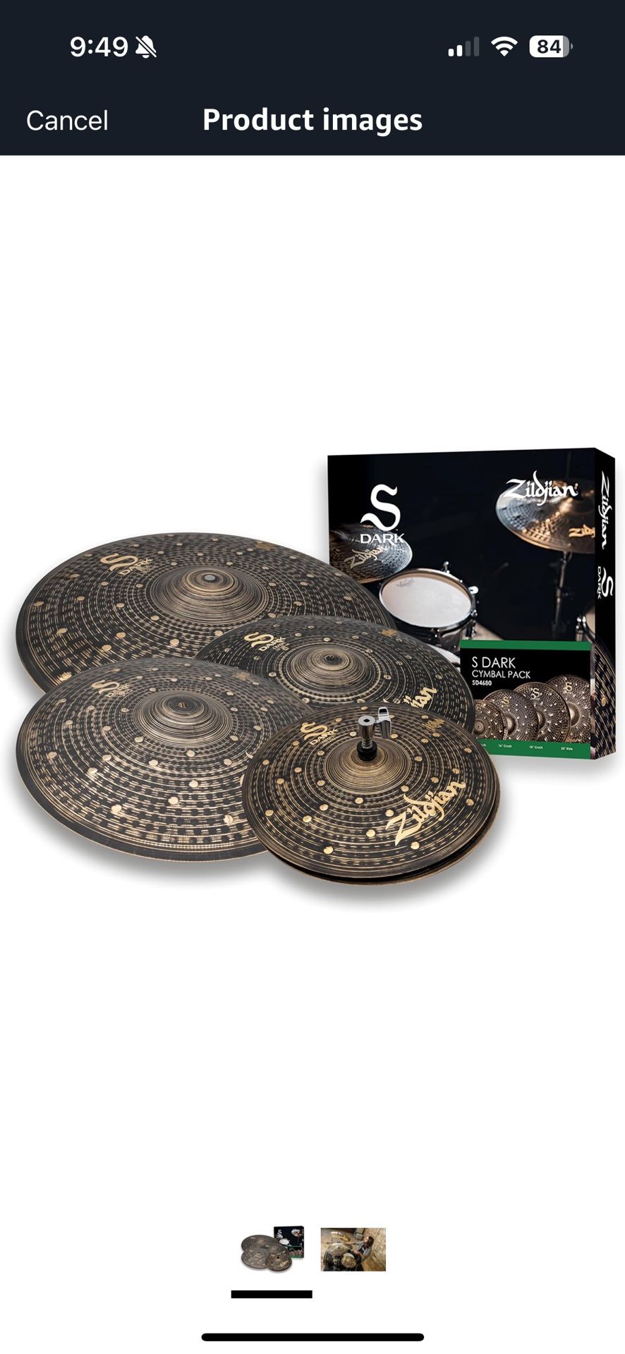 Drum Cymbal 5 Piece Set
