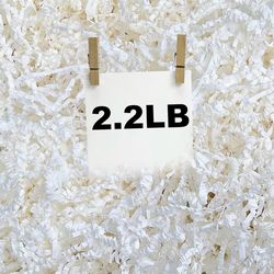 RISHACA 2.2 lb White Crinkle Cut Shredded Paper | Crinkle Paper Filler & Gift Basket Filler for Holiday Boxes, Bridesmaid Gifts, Halloween Stuffers & 
