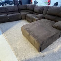 Dark Brown Sectional 