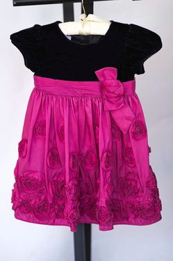 Baby Girl Dress Purple Black Sz 24M