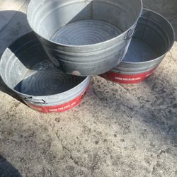 Galavanized Tubs - Great For Planters