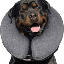MIDOG Inflatable Dog Neck Donut Collar Alternative After Surgery, Soft Protective Recovery Cone for Small Medium Large Dogs and Cats Puppies - Alterna
