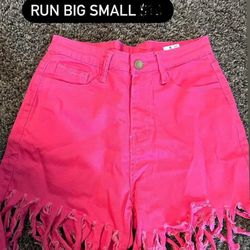 Pink Ruffle Shorts