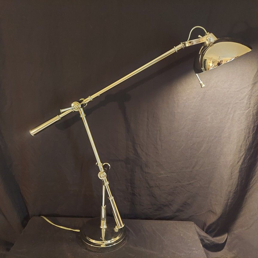 Pottery Barn Architect Industrial Adjustable Chrome Desk Lamp 625605 W 47 - Pre-owned.