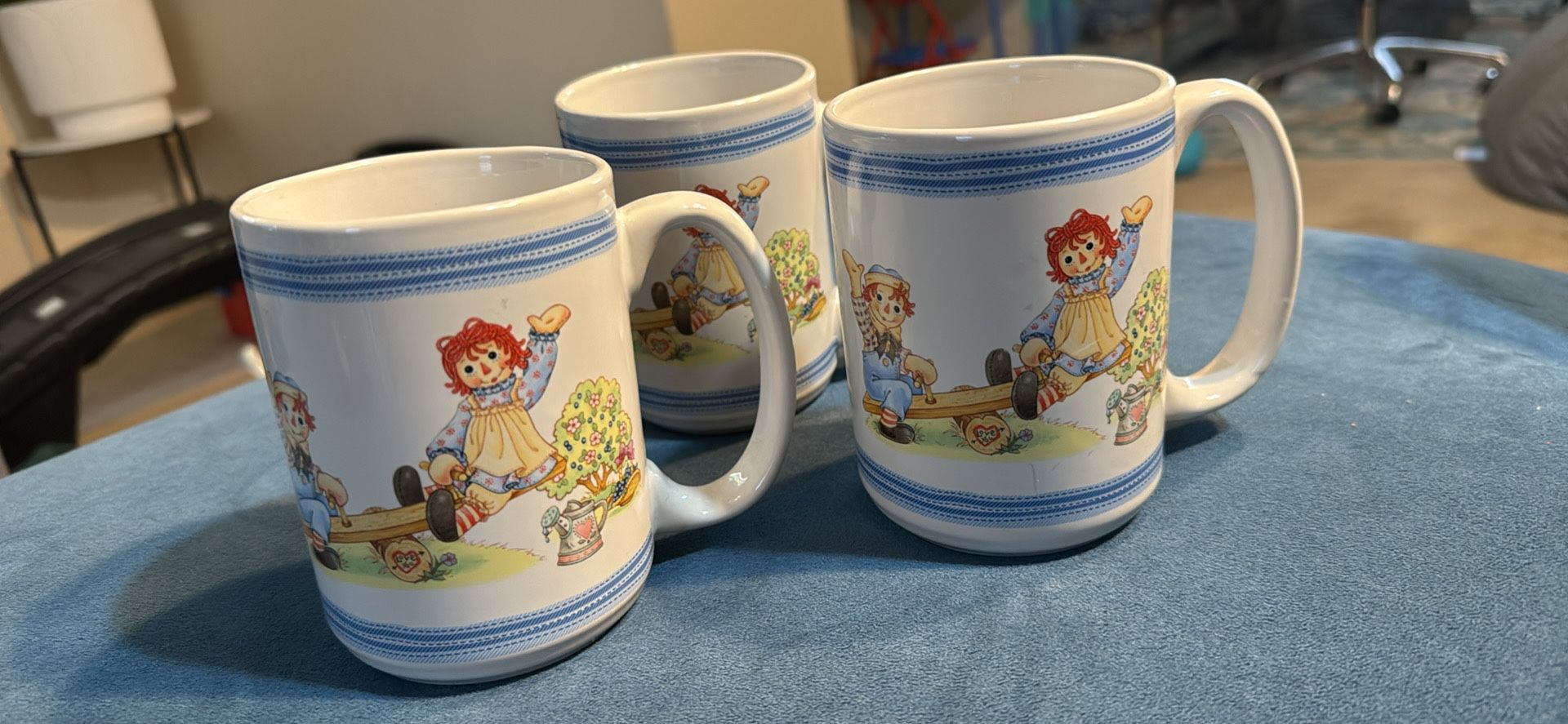 Raggedy Ann & Andy Large Coffee Mug Cup Houston Harvest Gift Products 