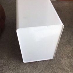 White Metal File Cabinet 