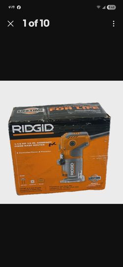 Ridgid 5.5 Amp Corded Compact Fixed-Base Router - R24012