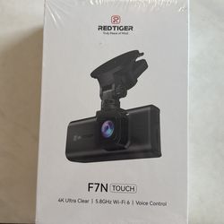 REDTIGER 4K Dash Cam Front Rear, STARVIS 2 Sensor, Free Card Included, 5.8GHz WiFi-20MB/s Fast Download, Dash Camera for Cars with GPS, WDR Night Visi