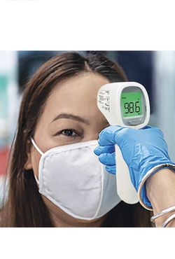  Non-Contact Fever Thermometer, Multi Lingual, Color Coded Display