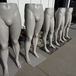 Mannequin Half Body Wardrobe Display Female / Male w/ Stand 