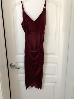 Burgundy dress