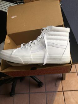 Vans white. High top