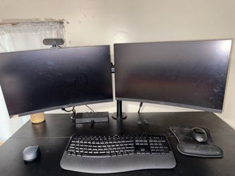 Dell Dual Curved Monitors with Dual Monitor Mount