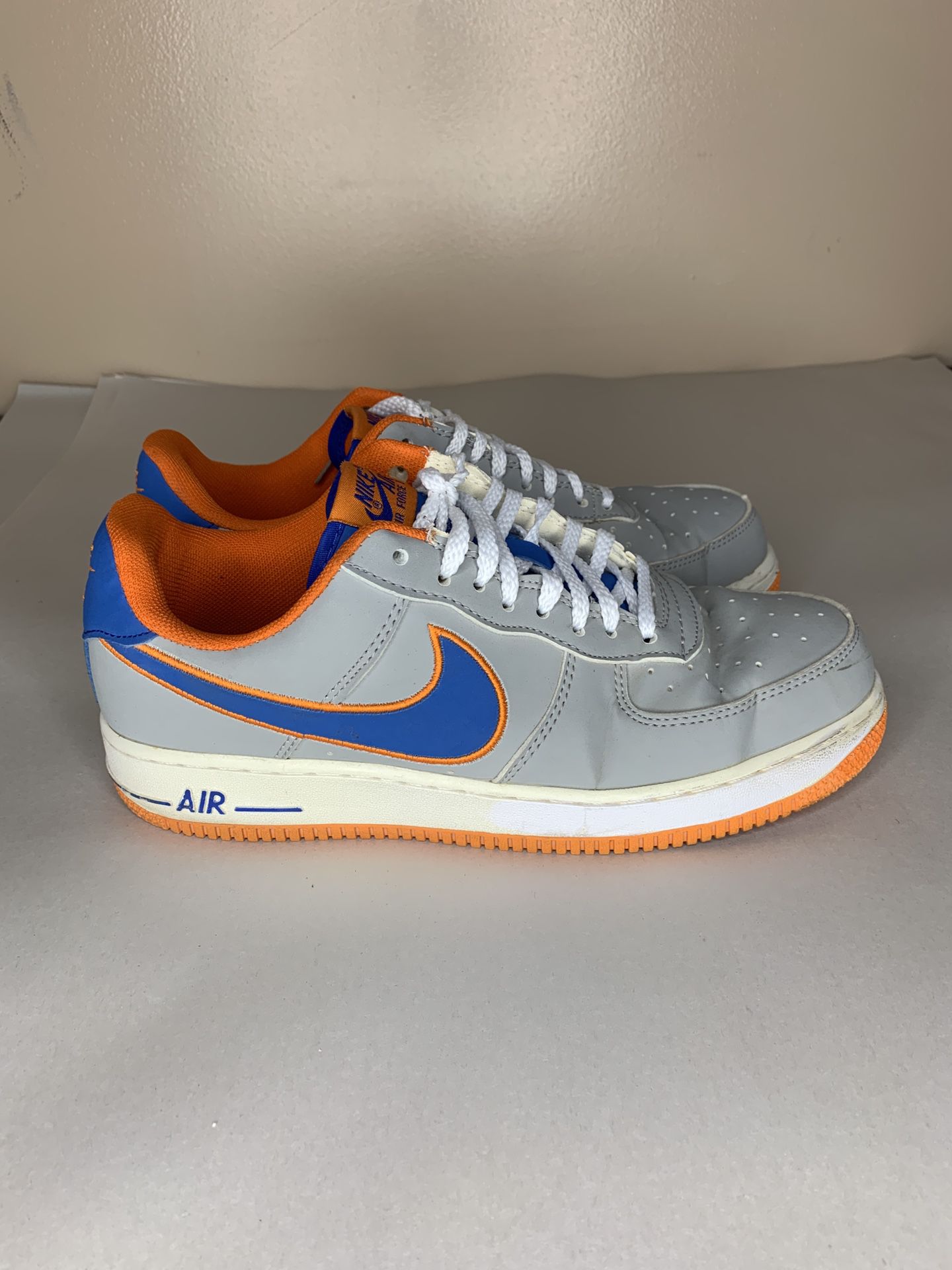 Nike Air Force 1 AF1 Low Gray Purple Orange Men's Size 8.5 Shoes (488298-013) Pre-owned  