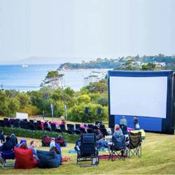 20 Ft Inflatable Movie Screen w/Projector