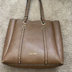 Calvin Klein brown tote bags