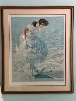 Framed signed Susan Rios print