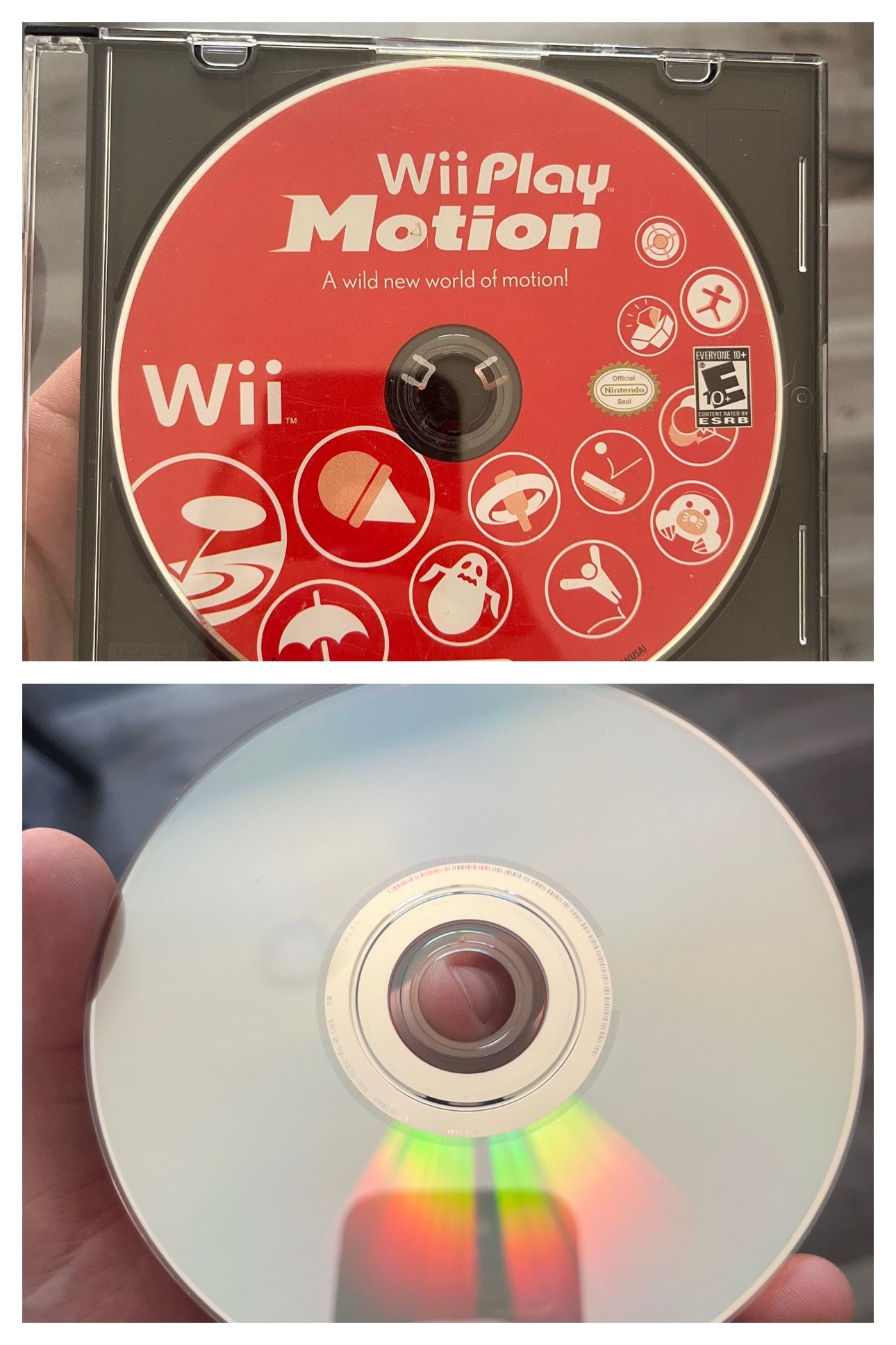 Wii Play Motion Clean Disc For Nintendo Wii 