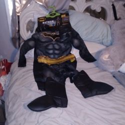 M Size Batman Complete Costume Shoes Gloves Cap E Safety Bell Complete Brand New Serious Buyers