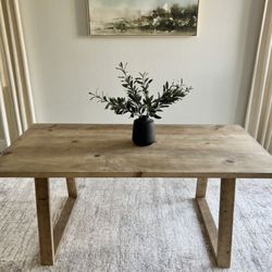 6FT X 3FT Solid Wood Modern Rustic Farmhouse Dining Table 