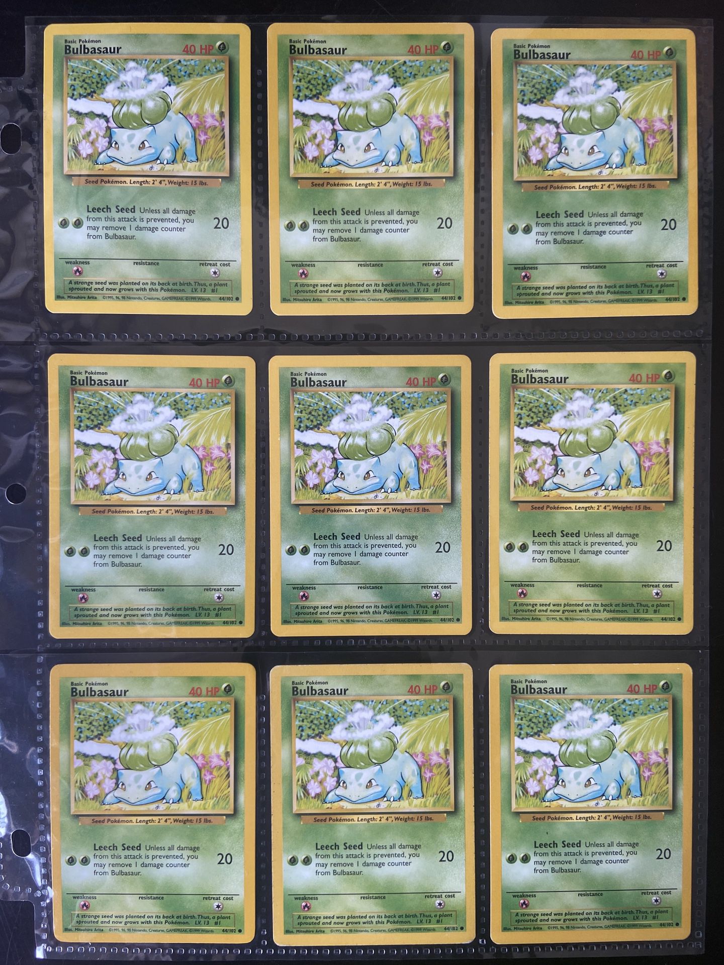 Pokemon vintage collection cards