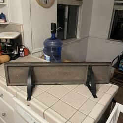 Dark Brown Decorative Shelf