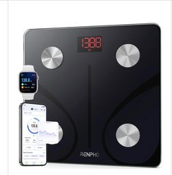 RENPHO Smart Body Weight Scale, Black