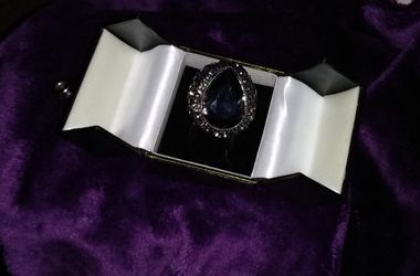Black Retro Style Elastic Ring