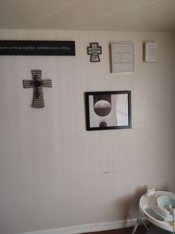 frames and baby bouncer