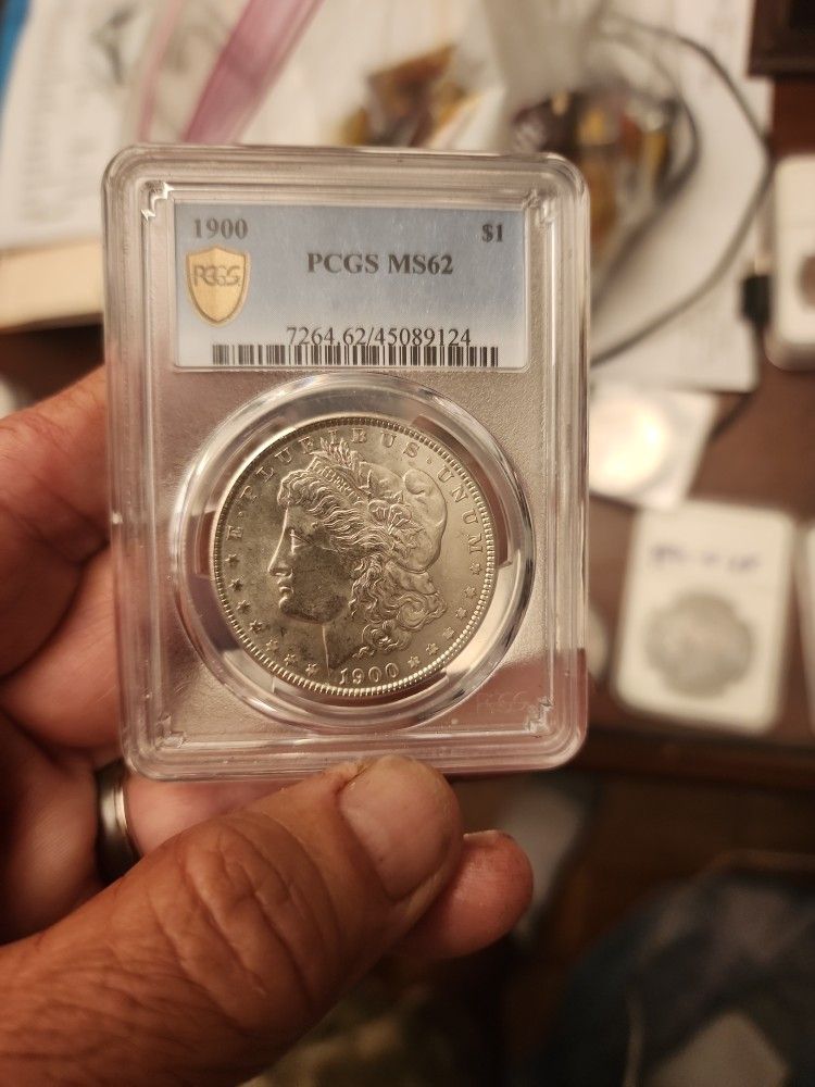 1900 Ms 62 Morgan Silver Dollar