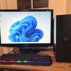 Dell 7th Gen i5 Windows 11 PC & 24” Monitor 