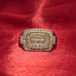 10k Yellow Gold Diamond Engagement Ring 1.15 ctw