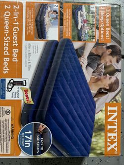 Intex 2 in 1 Guest Air Bed 2 Queen- Brand new- $10