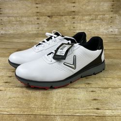 NWT Callaway Balboa Sport Vent Spikeless Golf Shoes CG107WT Mens Size 12 D White