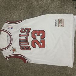 Men's Chicago Bulls Michael Jordan Mitchell & Ness White 1997/98 Hardwood Classics Authentic Jersey