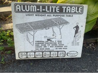 Alum-I-Lite Folding Aluminum Table in Box *FREE* PENDING