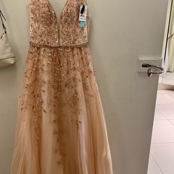 Beautiful Dress, Color Blush, Size 6